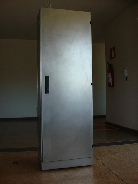 Painel aço inox